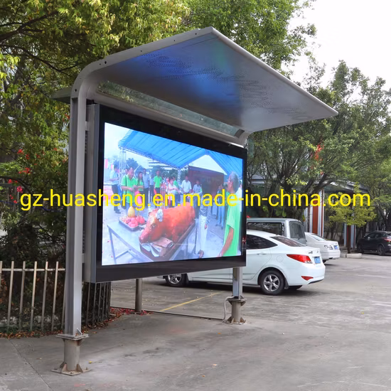 Abrigo de parada de ônibus LED/LCD inteligente (HS