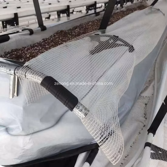 Estrutura elevada de suporte de morango com plantio vertical 3D com efeito de estufa
